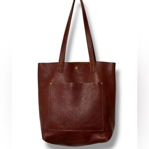 Portland Leather Crossbody Tote Nutmeg